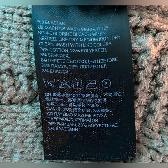 Double Woven Hand made Turtle neck Beige sweater (Unisex) - Picture 5 of 5